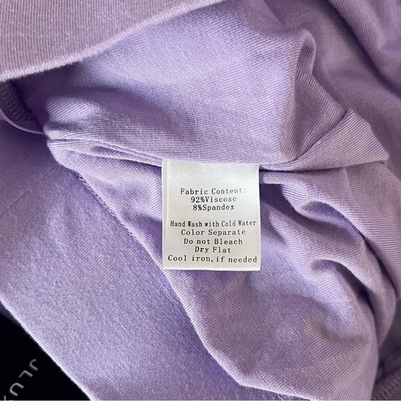 NWT JLUXLABEL lilac Devyn wide-leg pants Size Small - Picture 7 of 7